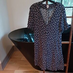 GAP Navy Floral Mini Dress✨ With Pockets✨Essential 90s Vintage